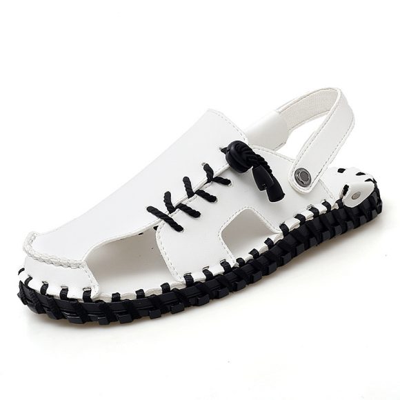 Casual And Fashionable Outdoor Men's Leather Sandals - Image 8