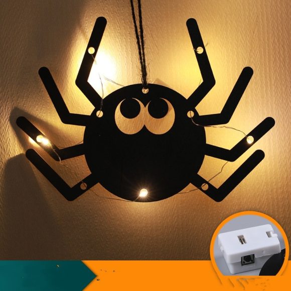 Halloween LED Decorative Lights Luminescent Spider Listing Home Decor Lamp - Image 3