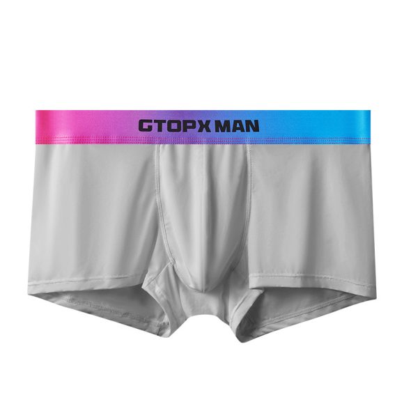 Men's Ice Silk U Convex Low Waist Thin Summer Gradient Boxers - Image 5
