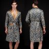 Men's Summer Long Ice Silk Pajamas Nightgown - Image 5