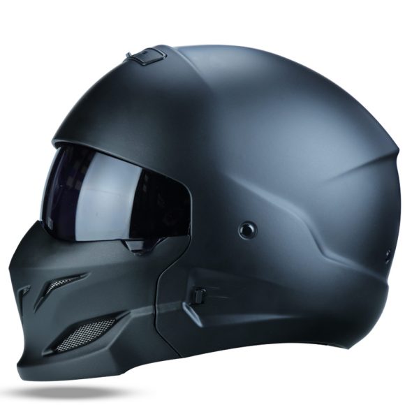Black Scorpion Helmet Vintage Combo Helmet Half Helm - Image 3