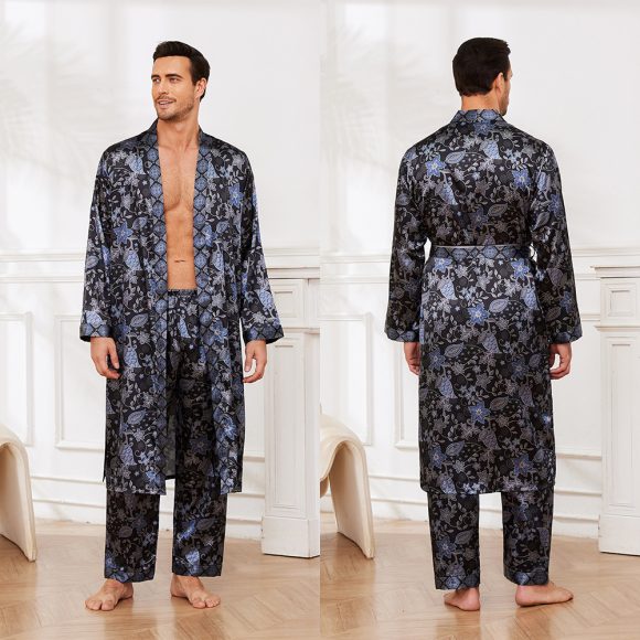 Men's Fall Thin Long Sleeve Pajamas - Image 6