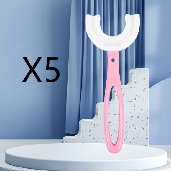 Children's U-shaped Food Grade Soft Rubber Toothbrush - Image 4