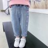 Girls' Casual Thin Love Stretch Jeans - Image 3