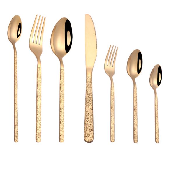 Embossed Textured Handle Steak Cutlery Western Cutlery - Image 9