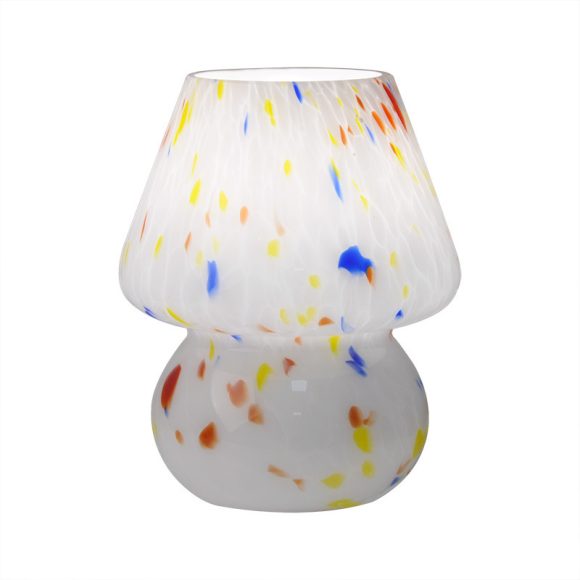Handmade Glass Mushroom Small Table Lamp - Image 3