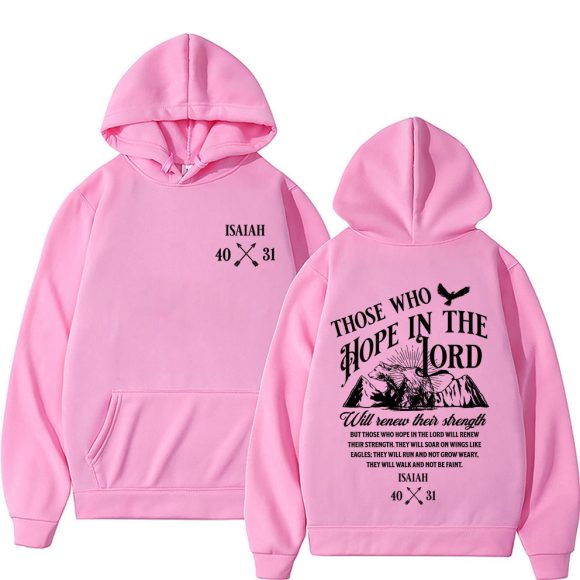 Christian Jesus Letters Print Hoodies Men Women's Clothing - Image 6