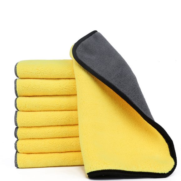 Two Color Double Sided Cleaning Car Wash Towel - Image 5