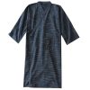 Summer Jacquard Gauze Cotton Kimono Thin Home Bathrobe Simple - Image 4