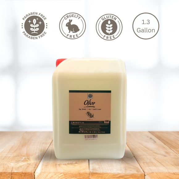 Olive Hair Conditioner - 1.3 Gallon - Paraben Free - Gluten Free - Cruelty Free - Bulk Refill For Hotels Spas & Salons - Image 4