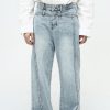 Men's American-style Retro Casual Worn Looking Washed-out Jeans