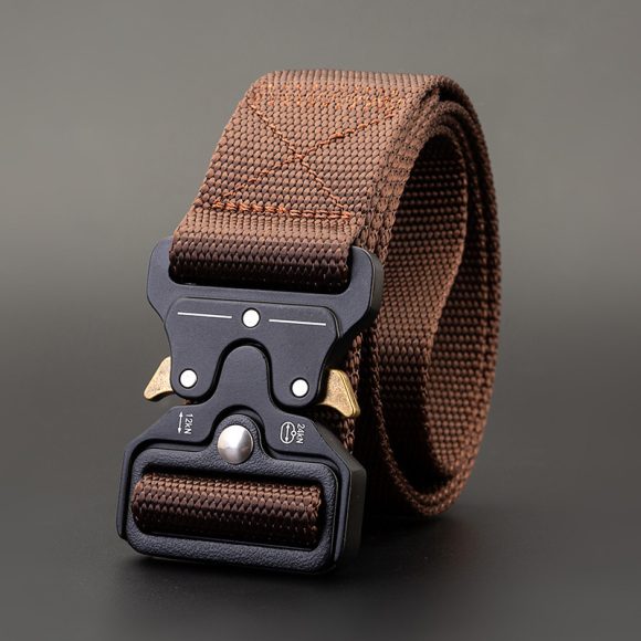 Men's Outdoor Nylon Elastic Buckle Belt Work Clothes Belt - Image 3