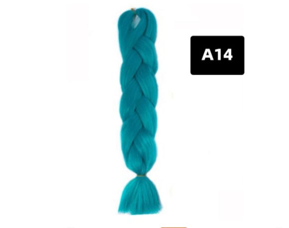 Color Big Braid African Chemical Fiber High Temperature Silk Wig Gradient - Image 10