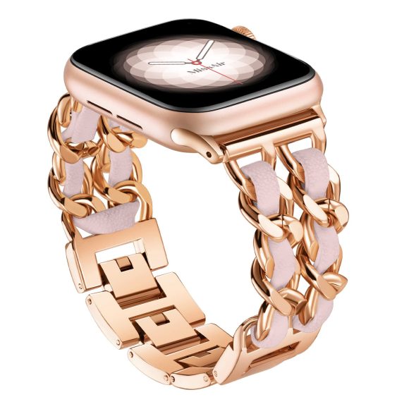 Stainless Steel Double Chain Metal Watch Strap - Image 2