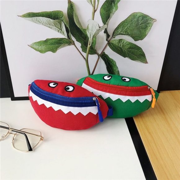 Cartoon Children's Canvas Embroidered Crossbody Bag - Image 2