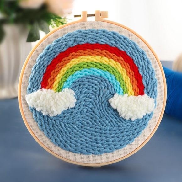 Handmade Embroidery Material Package Needle Children Beginners Stamp String Art Decoration - Image 9