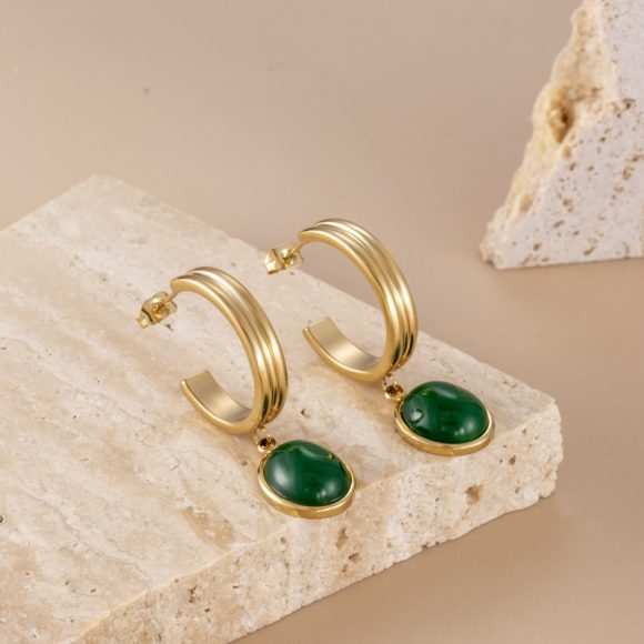 French Minority Design Titanium Steel Earrings - Image 2