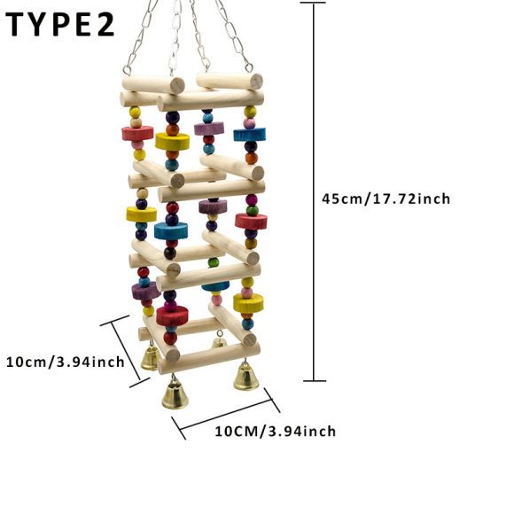 Parakeet Bird Toy Amusement Park Swing Stand - Image 4