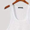Solid Color Bottoming Shirt Outer Wear Casual Knitted I-shaped Vest - Image 2