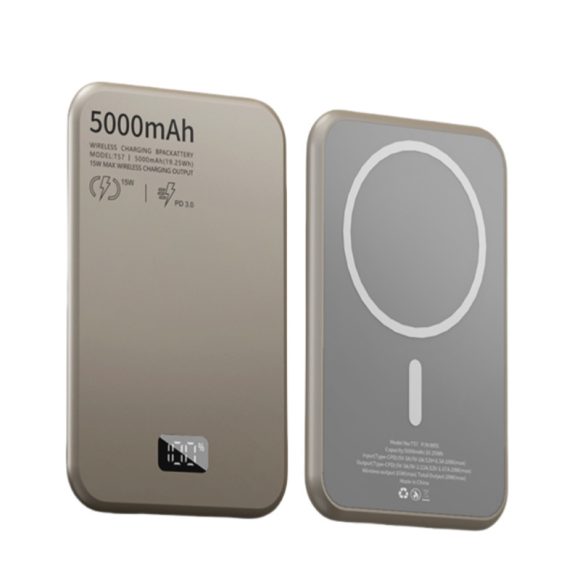 Magnetic Wireless Digital Display Aluminum Alloy Fast Charging Mobile Power Supply - Image 6