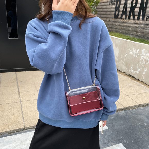 Simple Jelly Fashionable Solid Color All-matching Shoulder Messenger Bag - Image 9