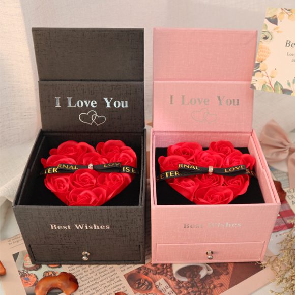 Double Life Rose Jewelry Packaging Gift Box - Image 6