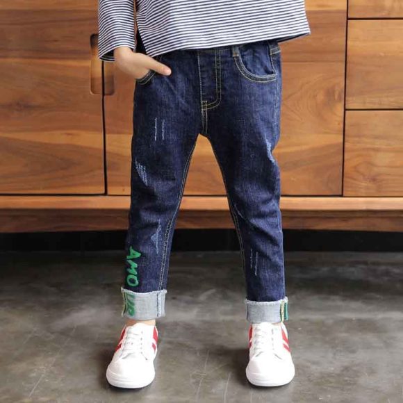 Boys' Denim Trousers Trousers Children's Clothing - Image 2