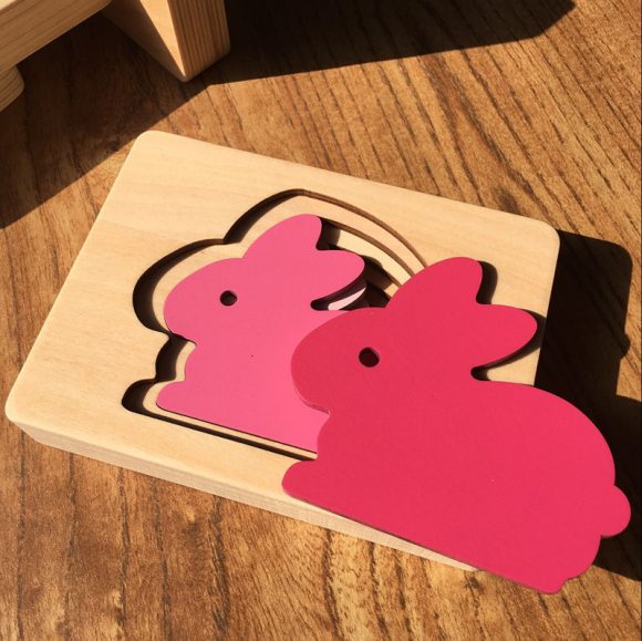 Children's Big Animal Multi-layer Thickened Wooden Puzzle Toy - Image 9
