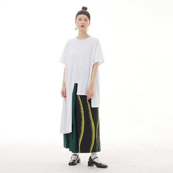 Plus Size Women's Color Striped Printed Pants - Image 3