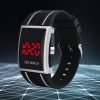 Men Women Casual Unisex White Black LED Digital Sports Wrist Watch Wristwatch Date Clock - Image 3
