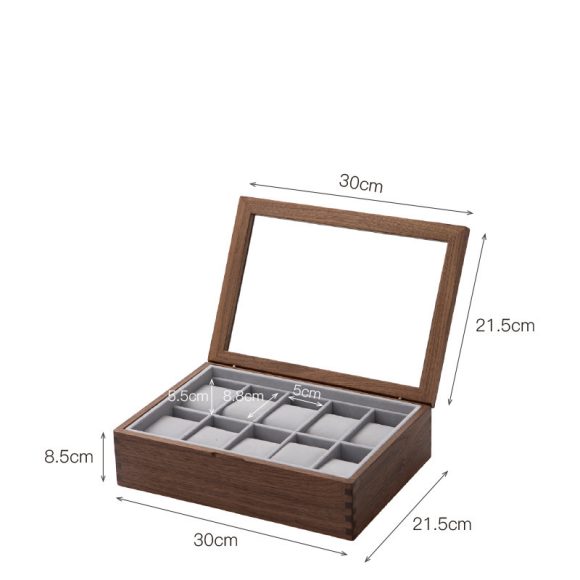 Solid Wood Watch Storage Box Display Stand - Image 3