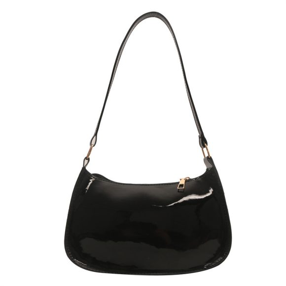 Underarm Bag Women's Portable Patent Leather Solid Color Glossy Crossbody Bag - Image 6