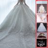 Off Shoulder French Main Wedding Dress - Image 3