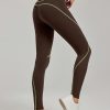Line Contrast Color Yoga Pants Outdoor Mountaineering 7A Antibacterial Hip Lifting - Image 5