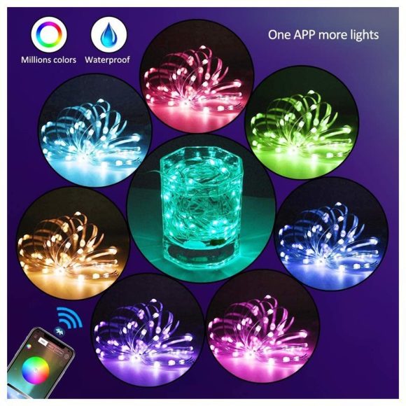 Smart Phone APP Copper Wire Light String - Image 4