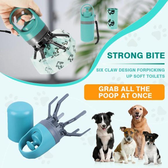 New Dog Pooper Scooper Pet Outdoors Portable Claw Poop Scooper Garbage Bag Cat Dispenser Waste Pick-up Cleaner - Image 8
