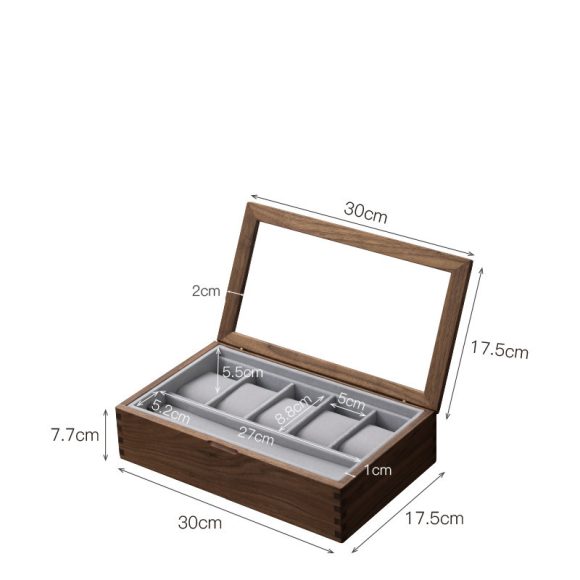 Solid Wood Watch Storage Box Display Stand - Image 4