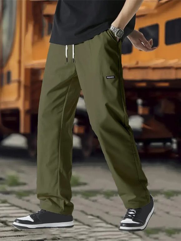 Men's Fashion Personality Solid Color Casual Pants - Image 10