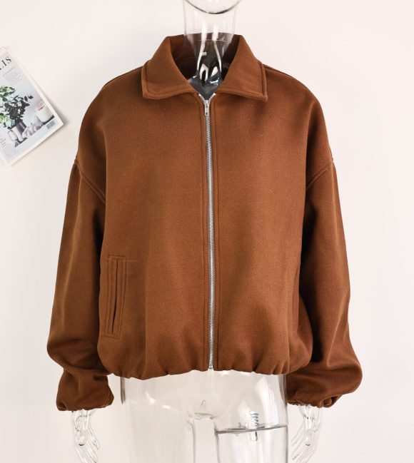 Short Loose Jacket Coat Women - Image 4