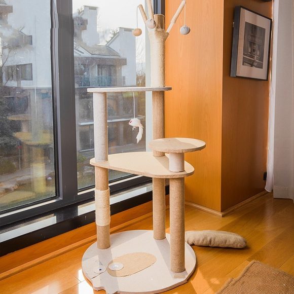 Cat Climbing Frame Large Integrated Shelf Cat Tree - Image 3