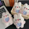 Cartoon Plush Blush Little Bunny Will Call Figurine Doll Pendant Keychain