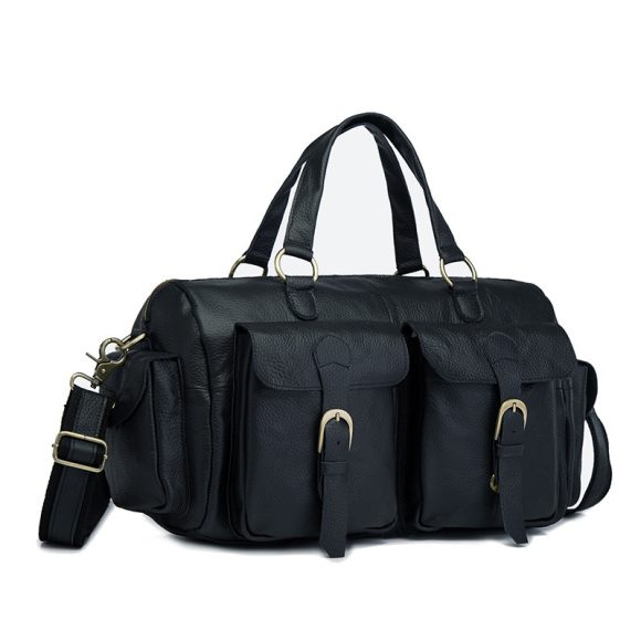 Top Layer Oil Wax Skin Cowhide Leather Retro Men's 14-inch Business Handheld Official Document Bag - Image 3