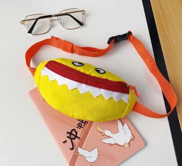Cartoon Children's Canvas Embroidered Crossbody Bag - Image 3