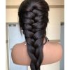 Wig Mid-Point Black Long Straight Hair High Temperature Silk Fluffy Wig - Image 2