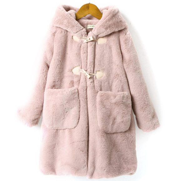 Thickened Faux Fur Coat For Big Kids - Image 3