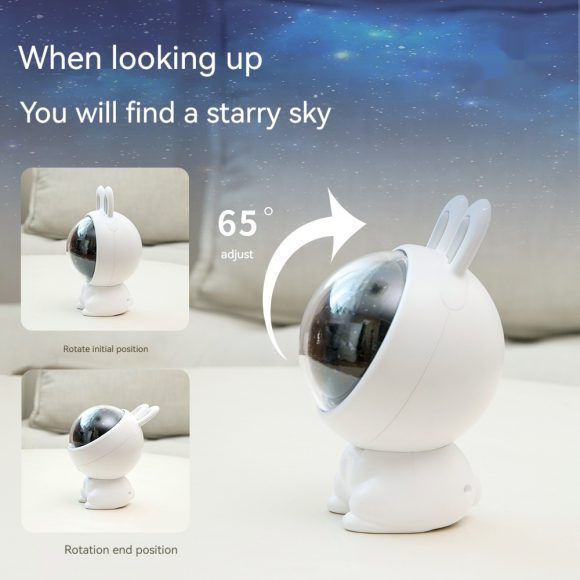 Creative Rabbit Star Light Projector Lamp Children Home Decor - Image 5