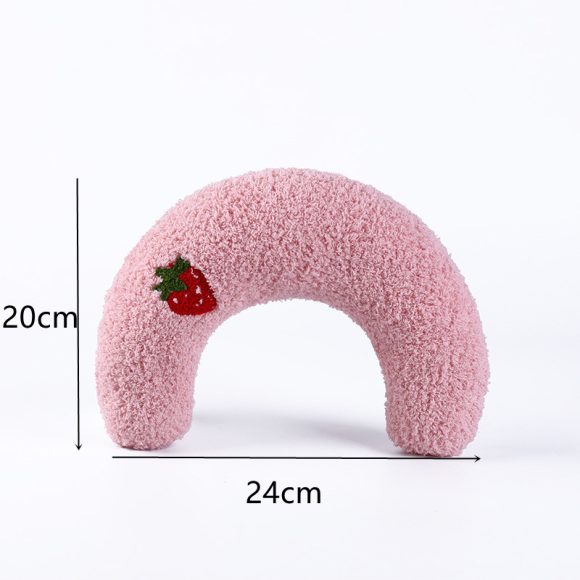 U-shaped Cat Toy Pillow To Protect Cervical Vertebra Pet Sleeping Pillow Soft Sounding Deep Sleep - Image 9