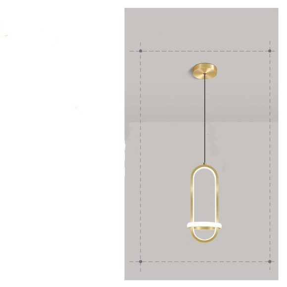 Modern Simple Led Bedroom Bedside Chandelier Nordic Creative Personality - Image 7