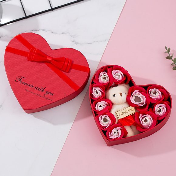 Heart-shaped Rose Red Gift Box New Year Christmas Gift Box Valentine's Day Christmas Gift Mother's Day Birthday Gift - Image 7