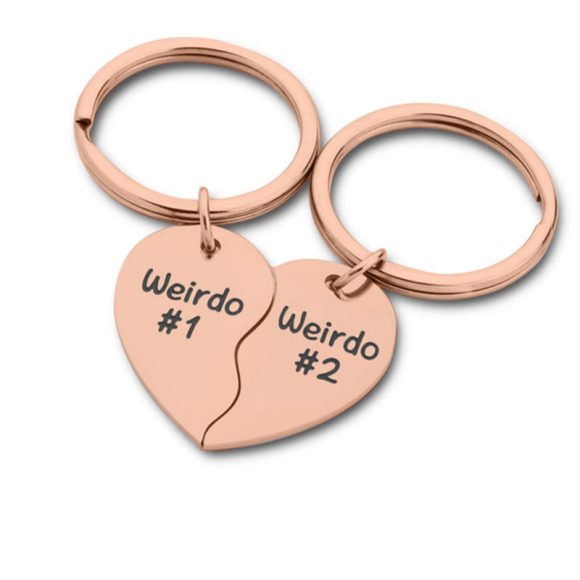 Love Stainless Steel Lettering Keychain Pendant Friend Couple - Image 6
